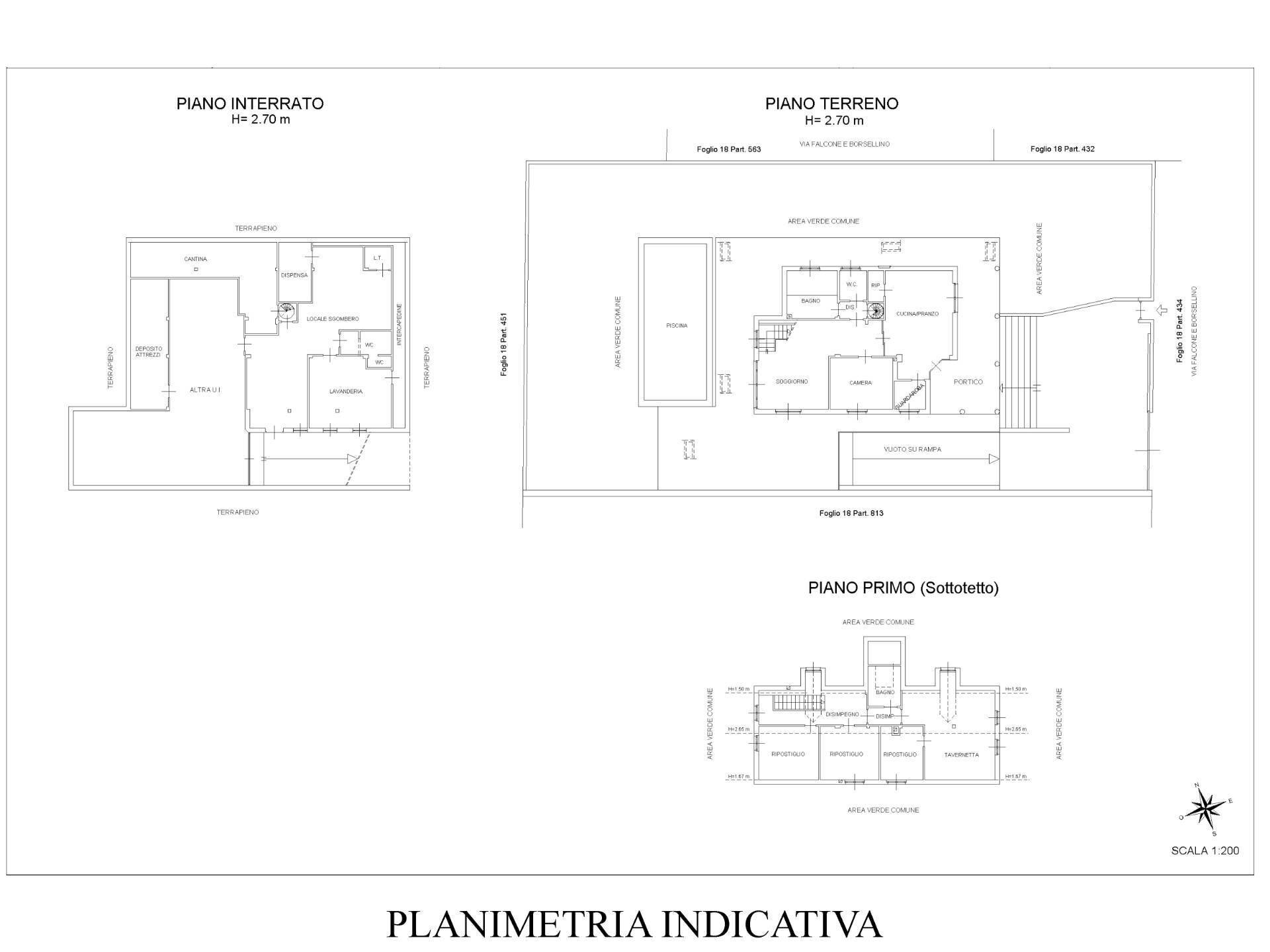 Foto 49 - Villa Via Falcone Borsellino, Rivarossa - floor plans 1