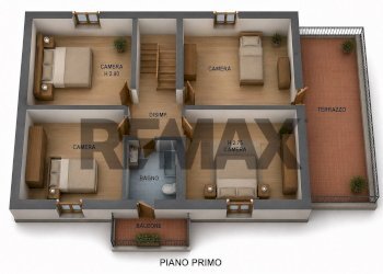 Pianta 3D - Casa indipendente strada provinciale massese
 
41, Monchio delle Corti - foto 19