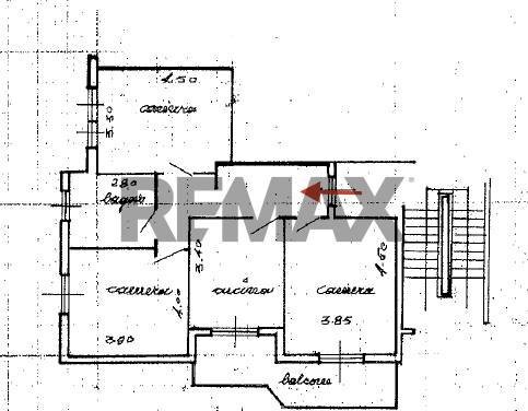 Pianta 2D - Trilocale Via Portunno
 
106, Fiumicino - planimetria 1