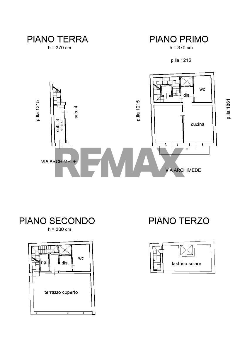 Pianta 2D - Villa Bifamiliare Via Archimede
 
132, Terrasini - planimetria 1