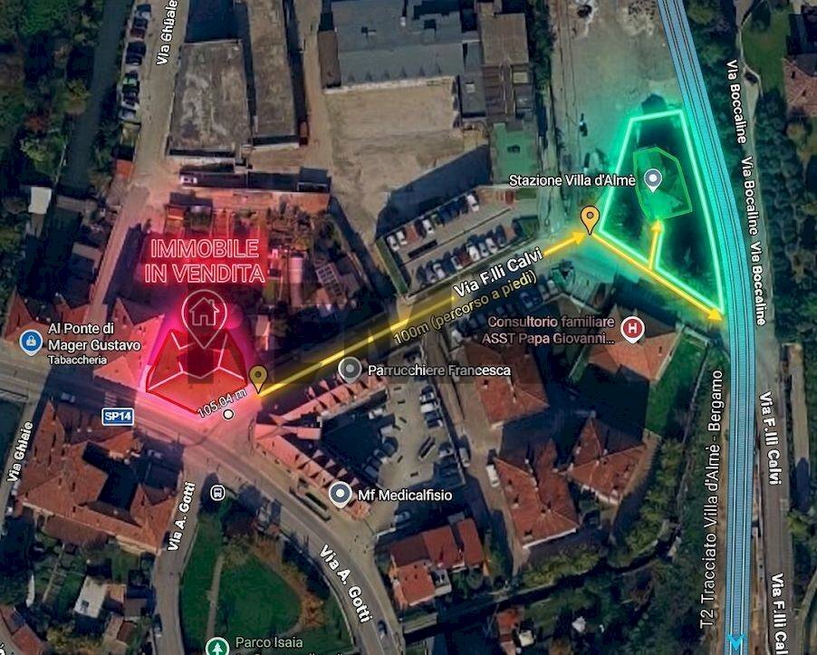 Posizione della mappa - Appartamento Via Fratelli Calvi
 
24, Villa d'Almè - planimetria 1