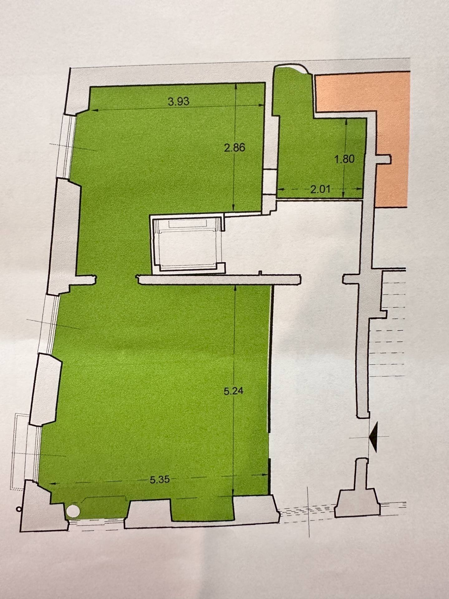 Foto 11 - Three-room apartment Via Posta Vecchia
 
5, Genova - floor plans 1