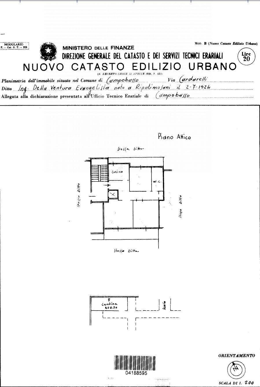 Foto 30 - Trilocale Via Buozzi - Cardarelli
 
24, Campobasso - planimetria 1