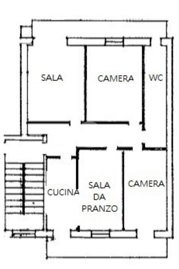 Four-room apartment Via G. Rossini, Ivrea - floor plans 1