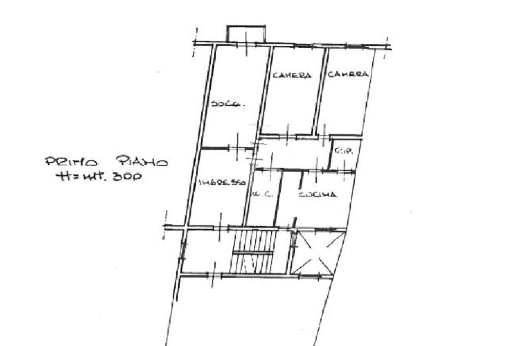 Porzione di casa Via Gramsci, Castelnovo di Sotto - planimetria 1