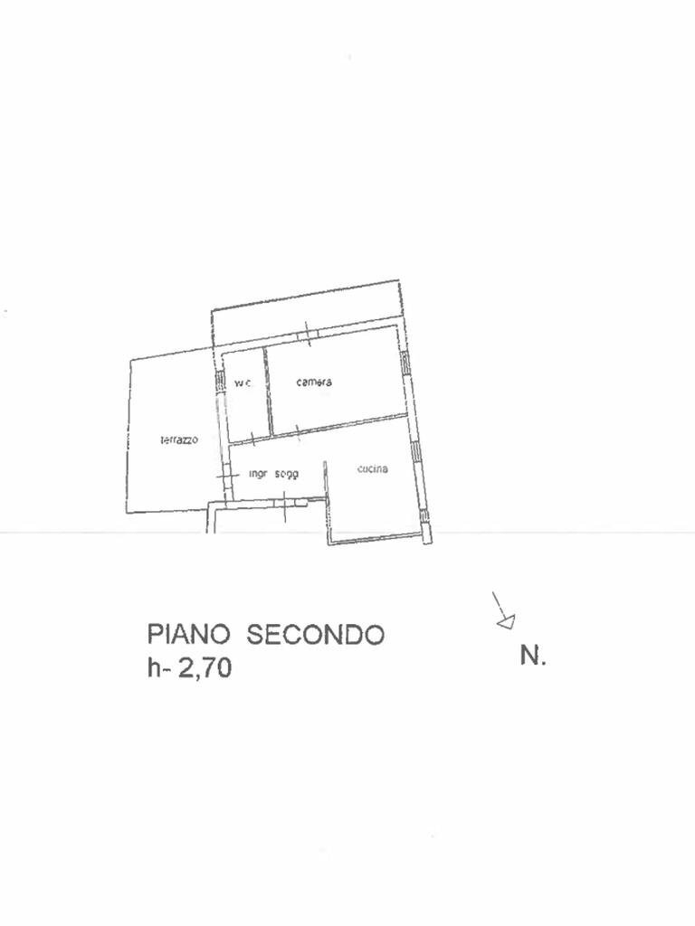 Two-room apartment Via giuseppe garibaldi, Cattolica - floor plans 1