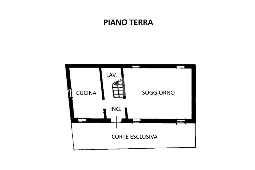 Casa semi indipendente Via San Carlo, Poggio Renatico - planimetria 1