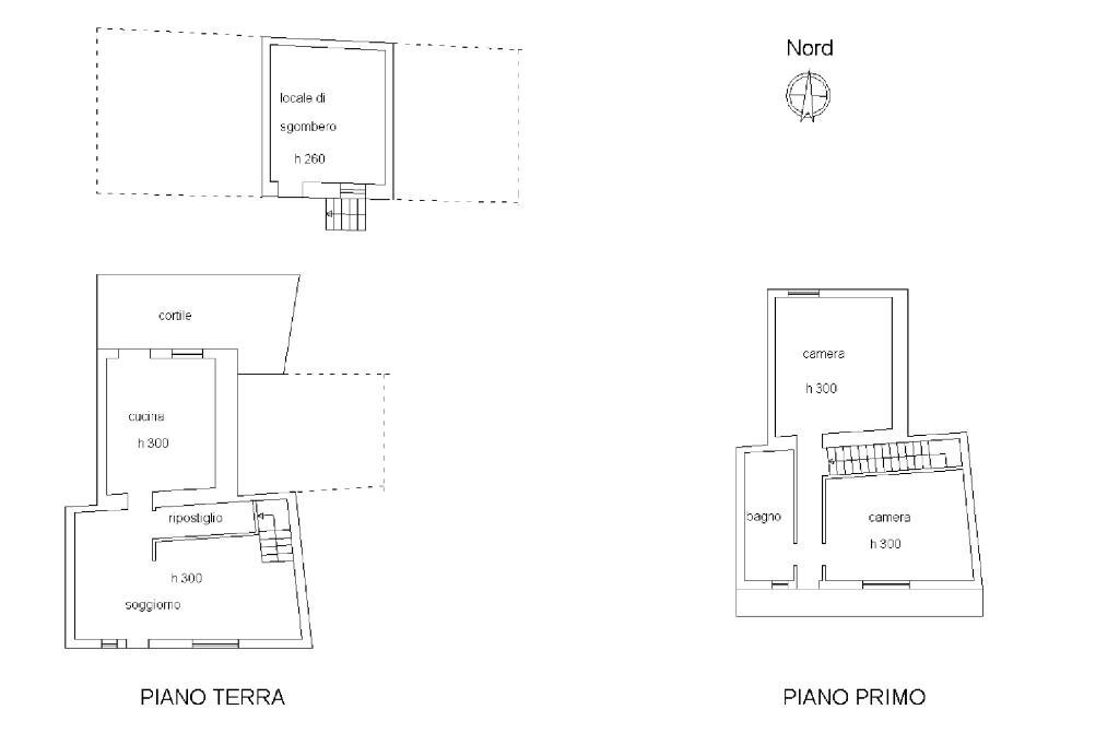 Semi-detached house Via Giacomo Matteotti, Galliate - floor plans 1
