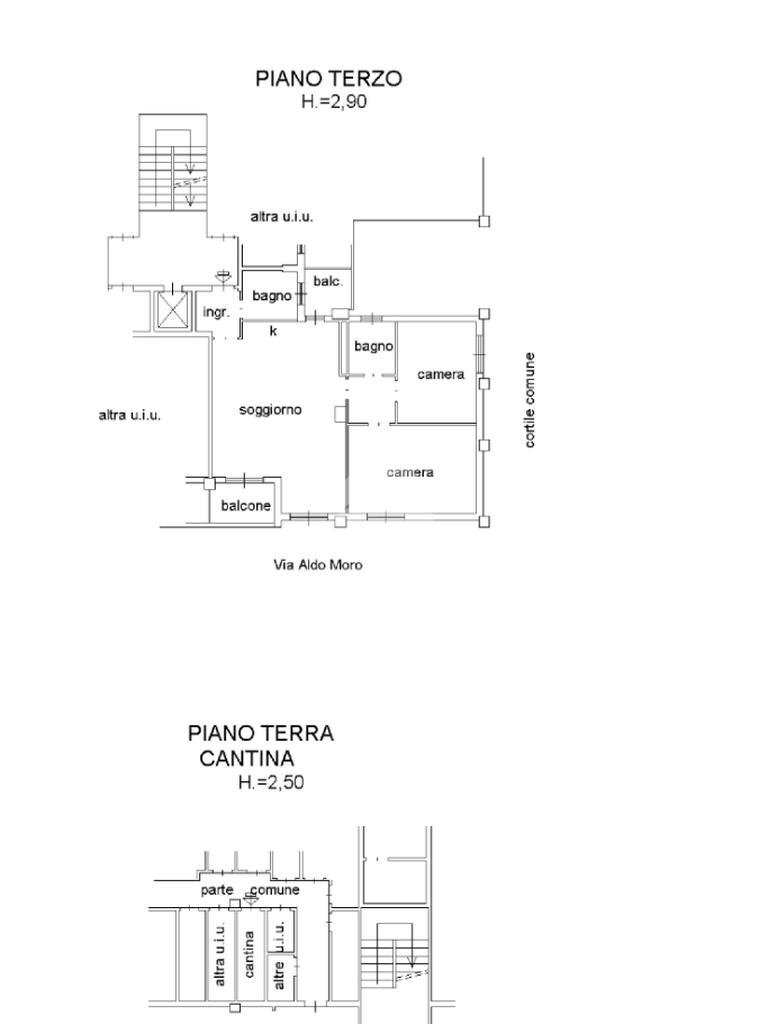Trilocale Via Aldo Moro, Trezzano sul Naviglio - planimetria 1