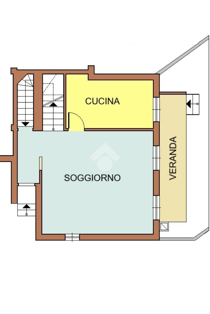 Terraced Villa Via villaggio ina, Cesate - floor plans 1