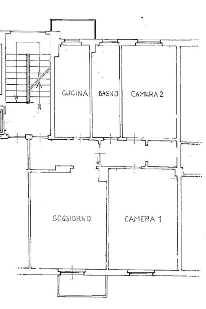 Three-room apartment Via Francesco Caracciolo, Milano - floor plans 1