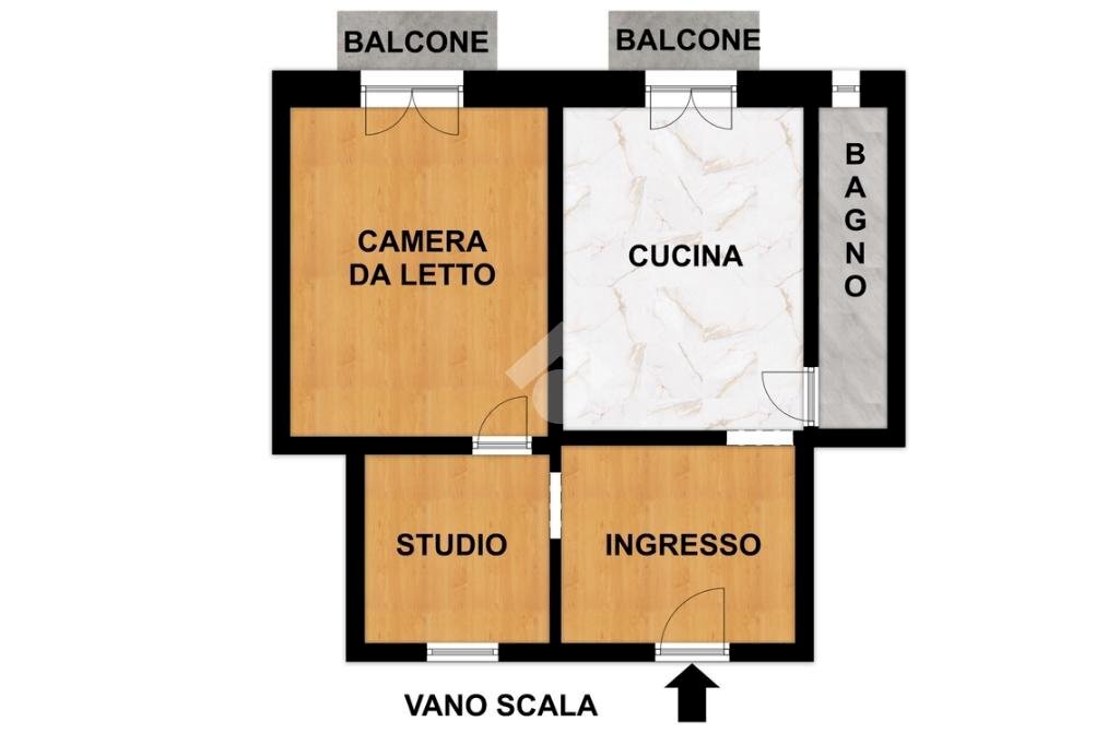 Trilocale Via Giuseppe Verdi, Savona (zona Villapiana) - planimetria 1