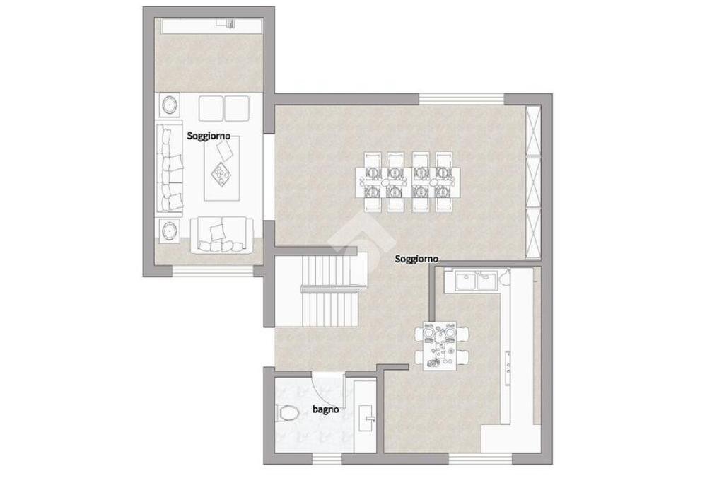 Terraced Villa Via aldo moro, Casarile - floor plans 1