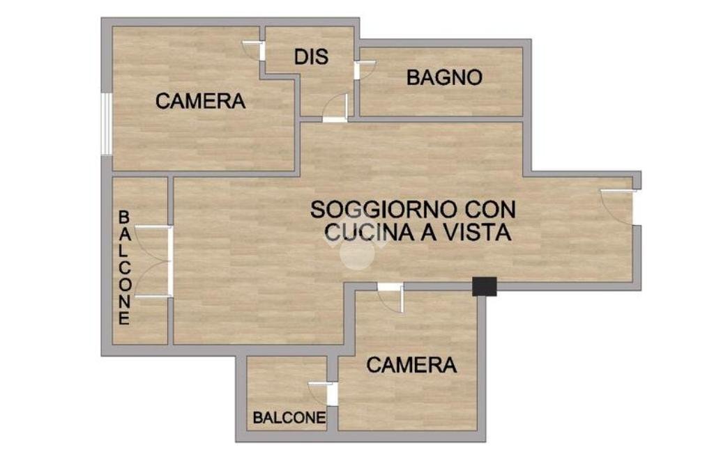 Three-room apartment Via Europa, San Donato Milanese - floor plans 1