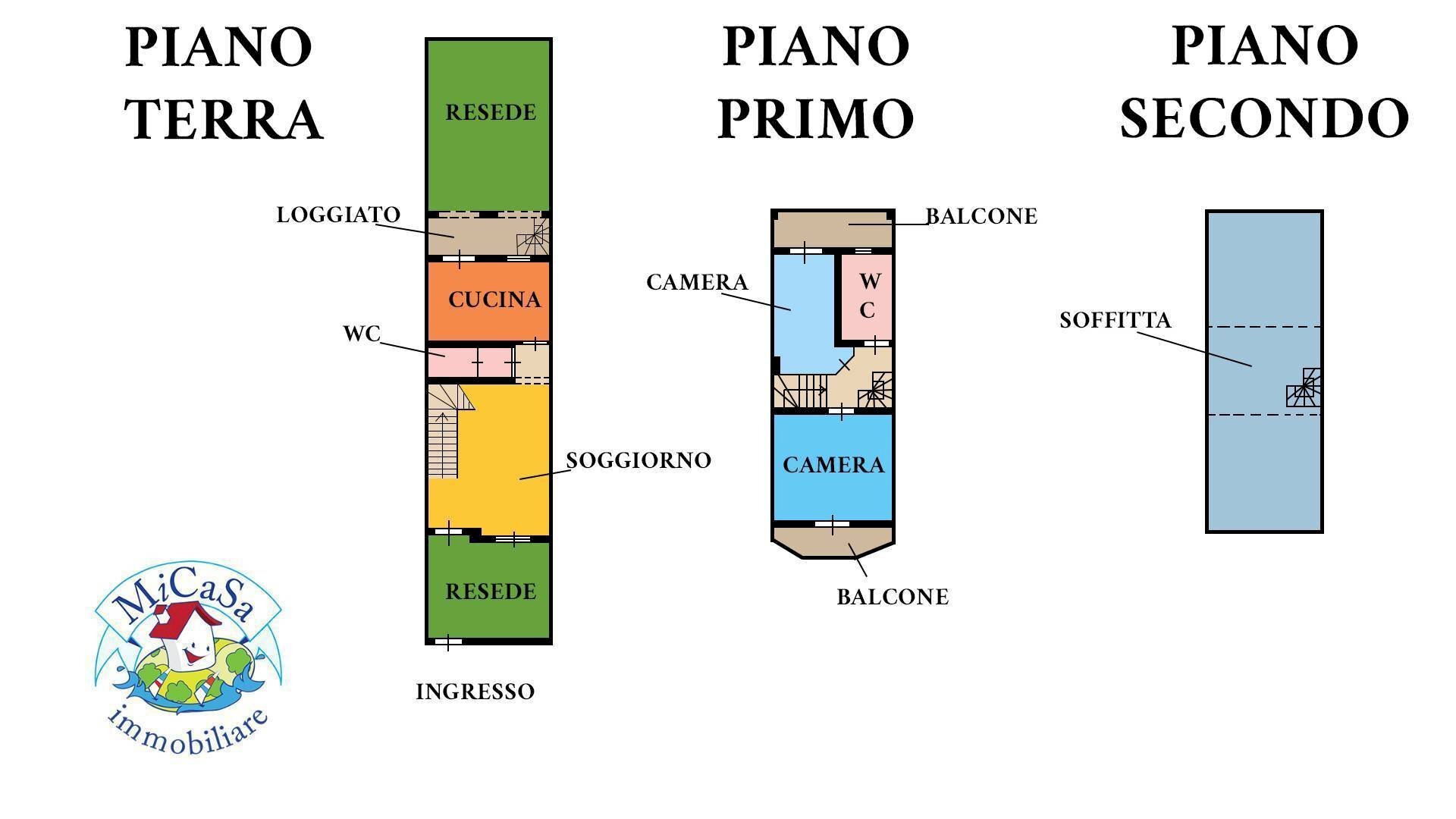 Foto 2 - Terraced Villa Via Dei Salici
 
5, Pisa - floor plans 1