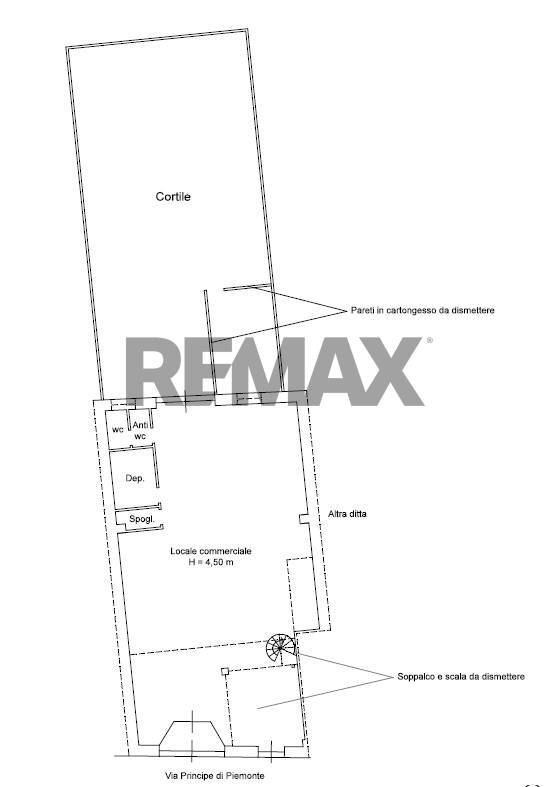 Pianta 2D - Shop Via Principe di Piemonte
 
12, Giarre - floor plans 1
