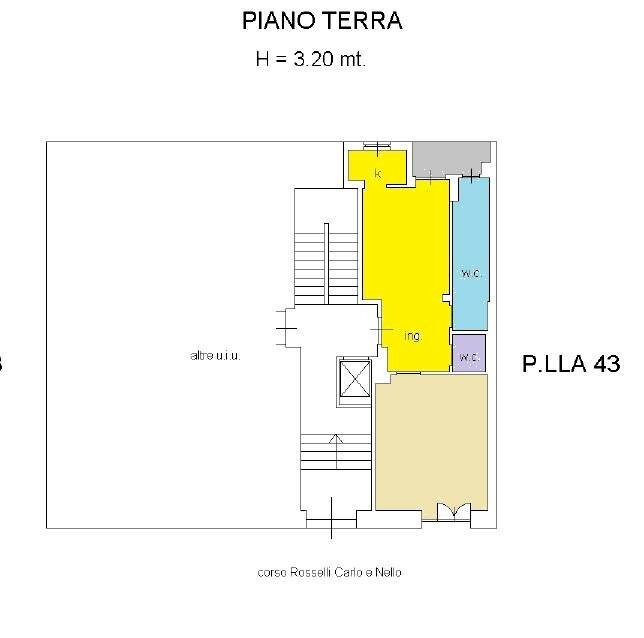 Foto 15 - Two-room apartment C.so Rosselli
 
105, Torino - floor plans 1