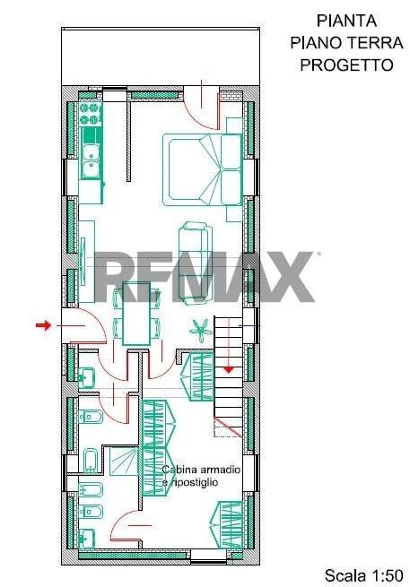 Pianta 2D - Independent house Via Francesco Schianchi
 
11, Parma - floor plans 1
