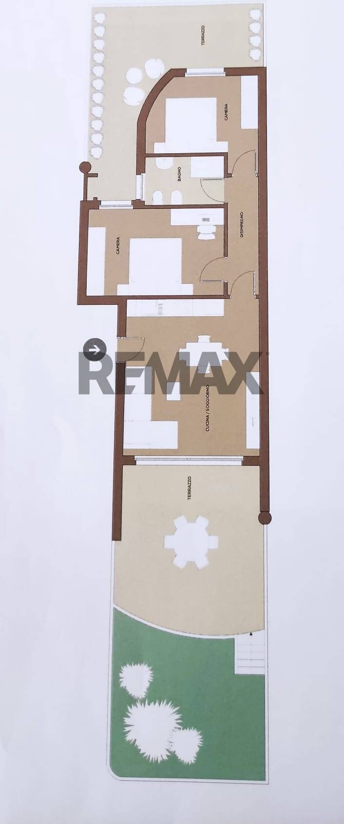 Pianta 2D - Trilocale c.da San Tommaso
 
snc, Vasto - planimetria 1