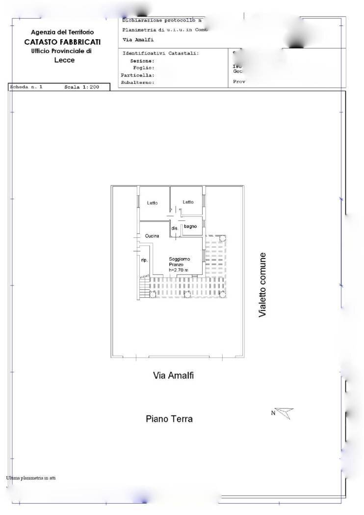 Villa via Amalfi, Taviano - floor plans 1