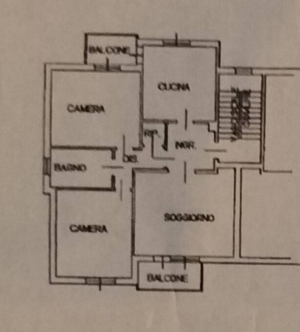 Four-room apartment via Panerazzi, Crevalcore - floor plans 1