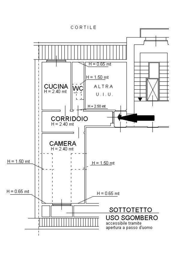 Attico corso Regina Margherita, 92, Torino (zona Vanchiglia) - planimetria 1