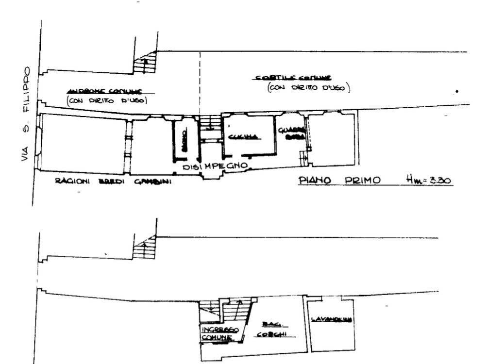 Foto 35 - Three-room apartment Via San Filippo
 
9, Reggio nell'Emilia - floor plans 1