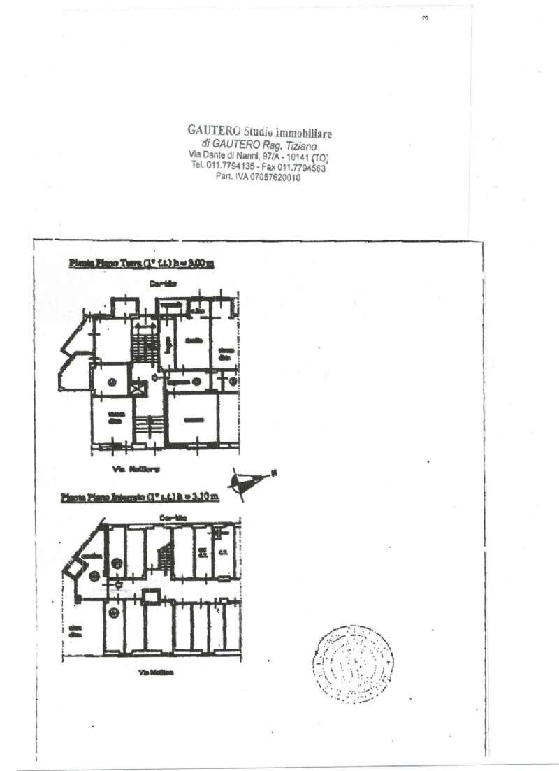 planimetria_page-0001 - Apartment Via Mollieres, 24, Torino (neighborhood Pozzo Strada) - floor plans 1