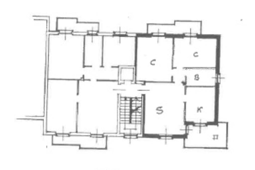 Three-room apartment Via Privata Cimabue, Santo Stefano Ticino - floor plans 1