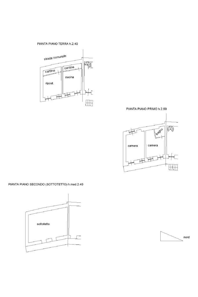 Independent house Borgata Favella, Rubiana - floor plans 1