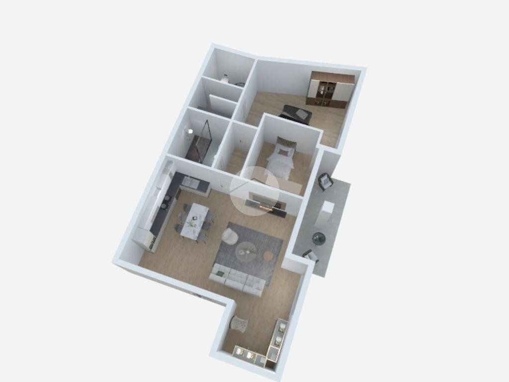 Three-room apartment Corso Laghi, Avigliana - floor plans 1