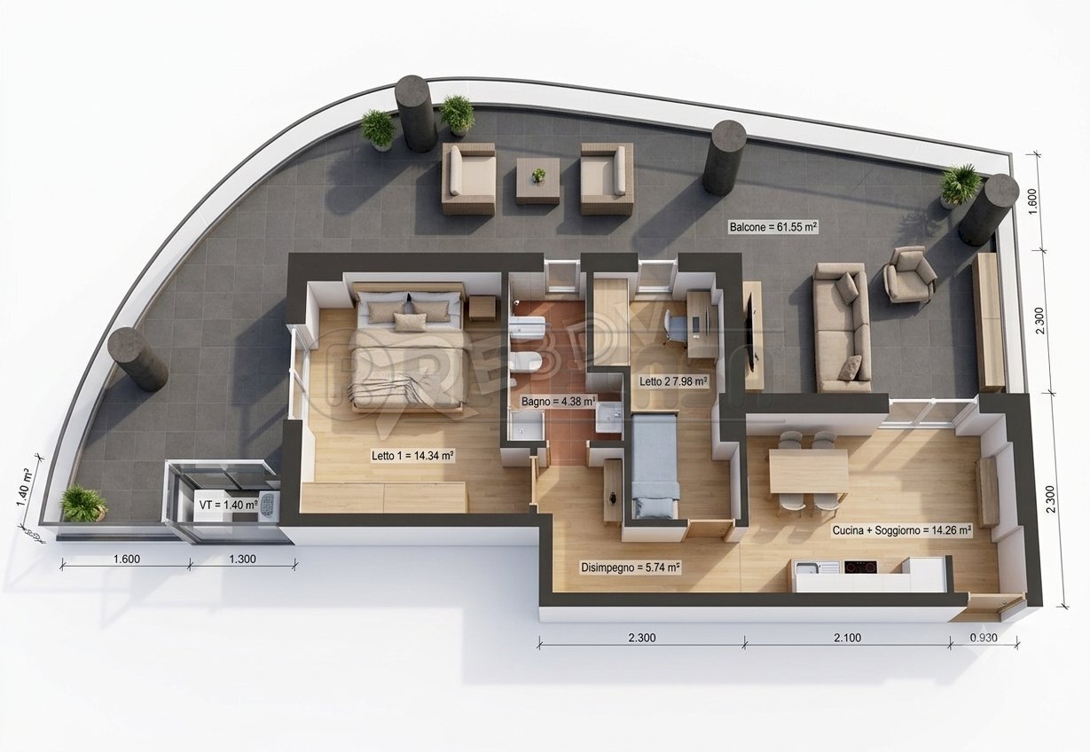 1782383599784 - Three-room apartment Via Edoardo Germano 22, Molfetta - photo 3
