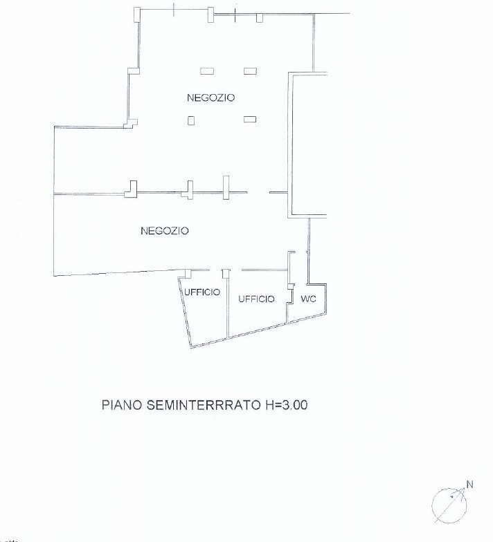 PLANI - Locale Commerciale Via Ruggero D'Andreotto SNC, Perugia - planimetria 1