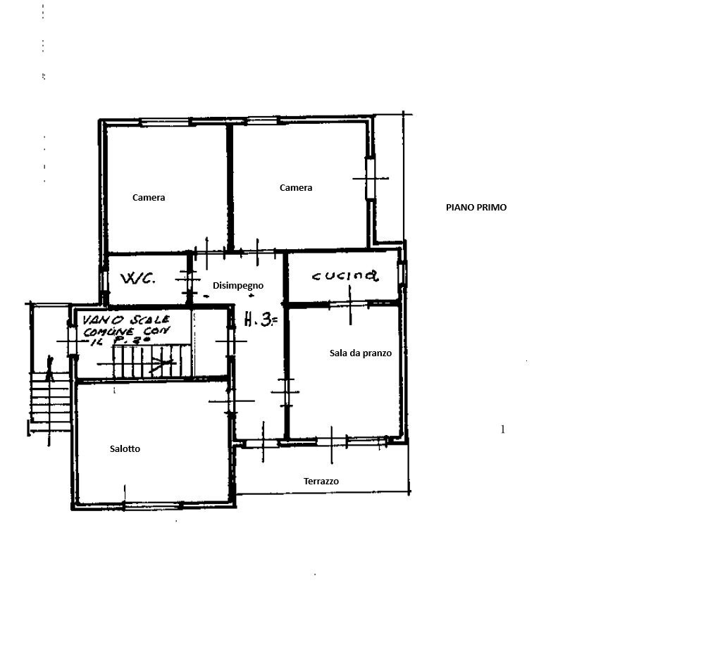 PLAN APPARTAMENTO.jpg - Appartamento Via Monte Pasubio 7, Quinto Vicentino - planimetria 1