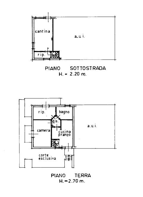 Planimetria - Two-room apartment Via Mascagni 14, Poggio Torriana - floor plans 1