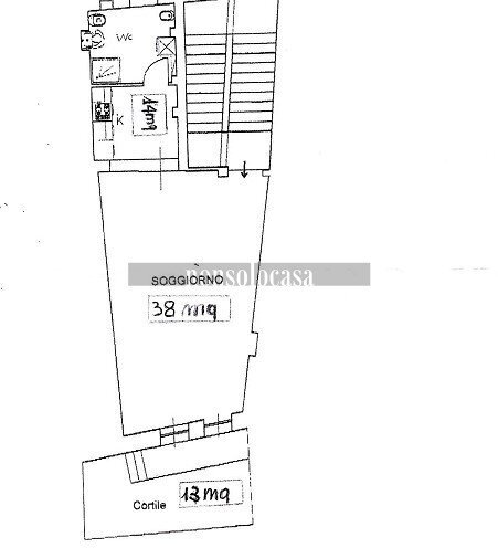 PLANIMETRIA - One-room apartment Via dell'Orso 999, Perugia - floor plans 1