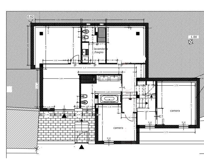1 - Villa all'asta Via Privata Altamira 16/A, Imperia - planimetria 1
