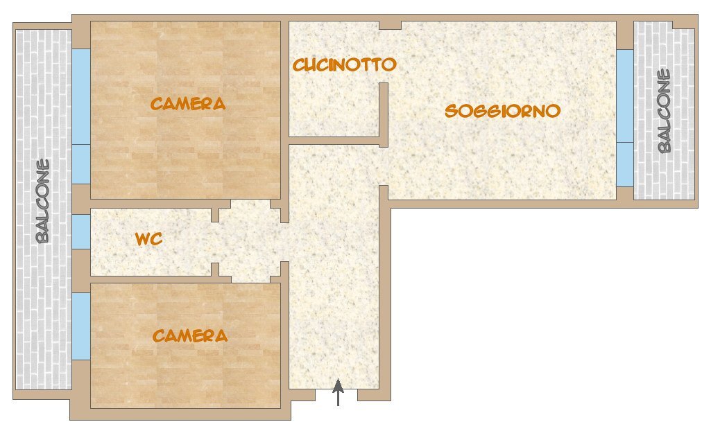 2 planimetria.jpg - Four-room apartment Via Eraldo Fico 51, Sestri Levante - floor plans 1