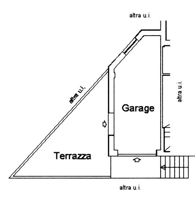 planimetria garage - Terraced Villa Via del Pino, Livorno - floor plans 1
