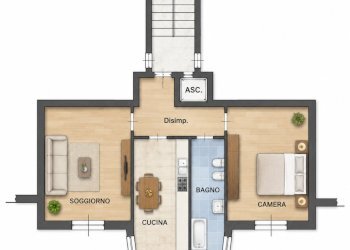 Planimetria - Two-room apartment Via Chivasso 27, Vercelli - photo 13