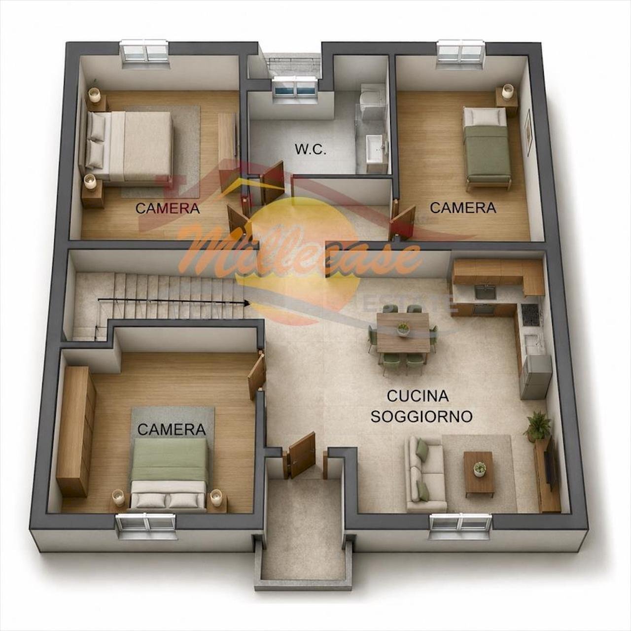PLANIMETRIA - Quadrilocale Viale dei Comuni, Siracusa - planimetria 1