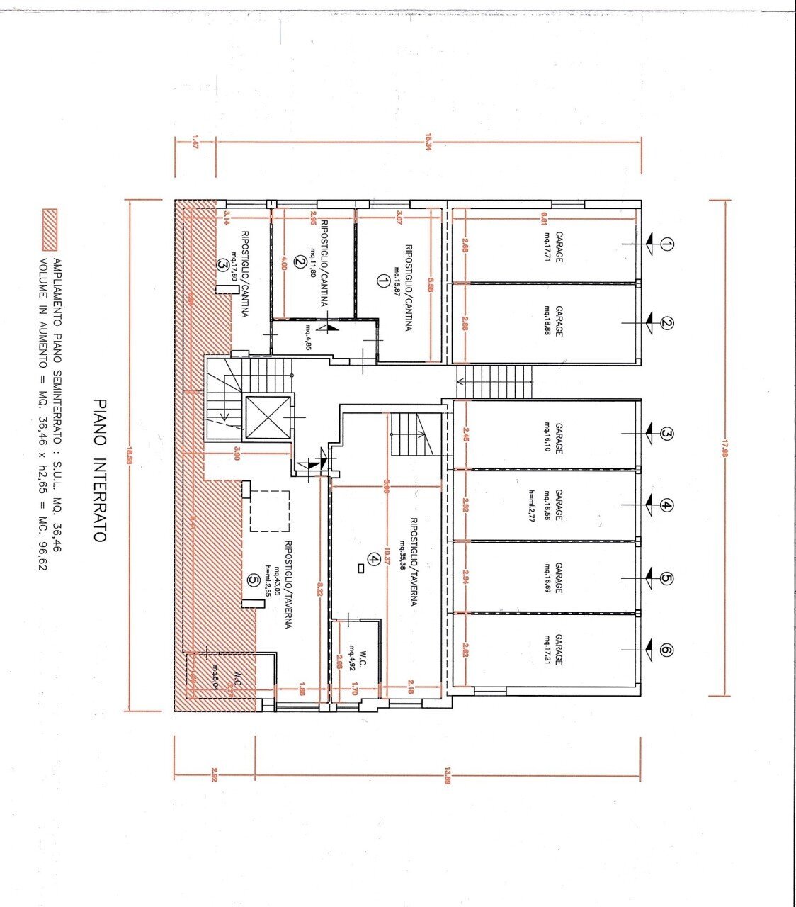planimetria piano seminterrato - Apartment Trecastelli - photo 3