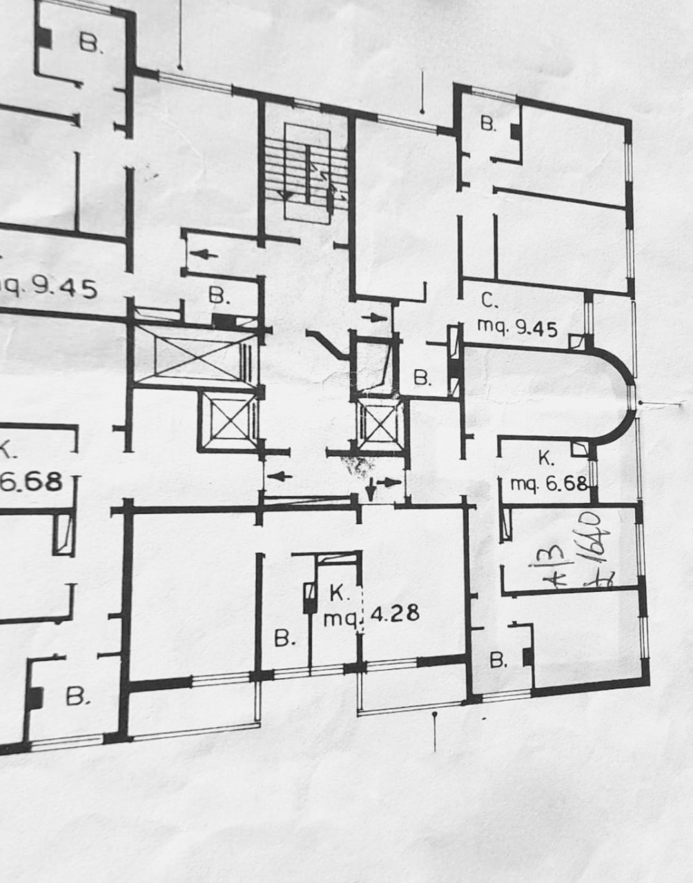 PLANIMETRIA - Four-room apartment Via Tommaso Casini 8, Bologna - floor plans 1