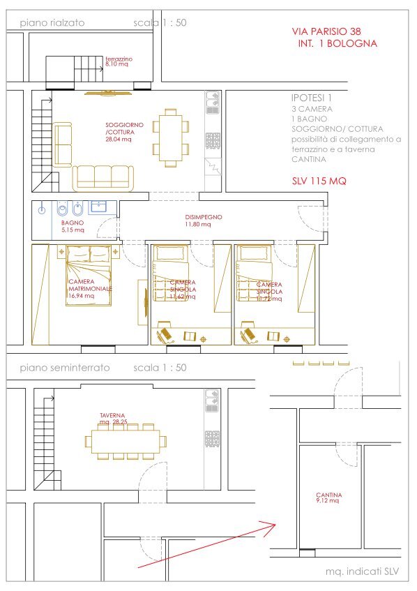 Schermata 2026-04-13 alle 12.10.23.png - Four-room apartment Via Parisio 38, Bologna (neighborhood Murri) - floor plans 1