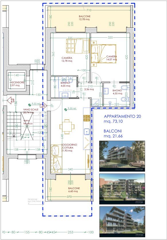 Schermata 2026-04-10 alle 12.52.11.png - Three-room apartment Via Bartolomeo Maria Dal Monte 16, Bologna - floor plans 1