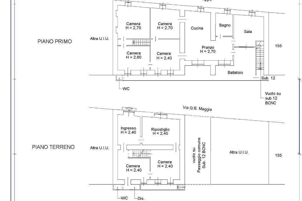 Casa semi indipendente Via G.B. Maggia, Pettinengo - planimetria 1