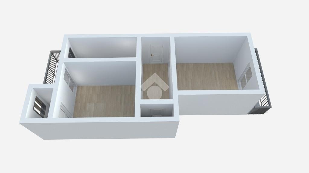 Two-room apartment Corso fratelli cervi, Grugliasco - floor plans 1