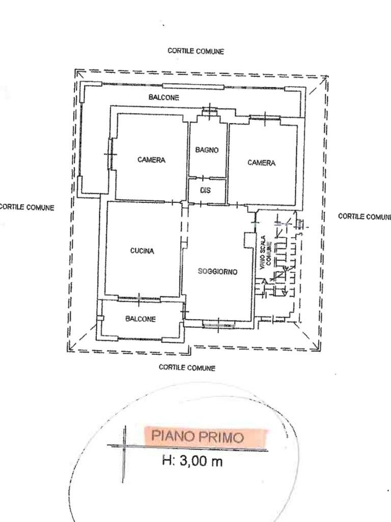 Apartment Via Dante Alighieri, Nichelino - floor plans 1