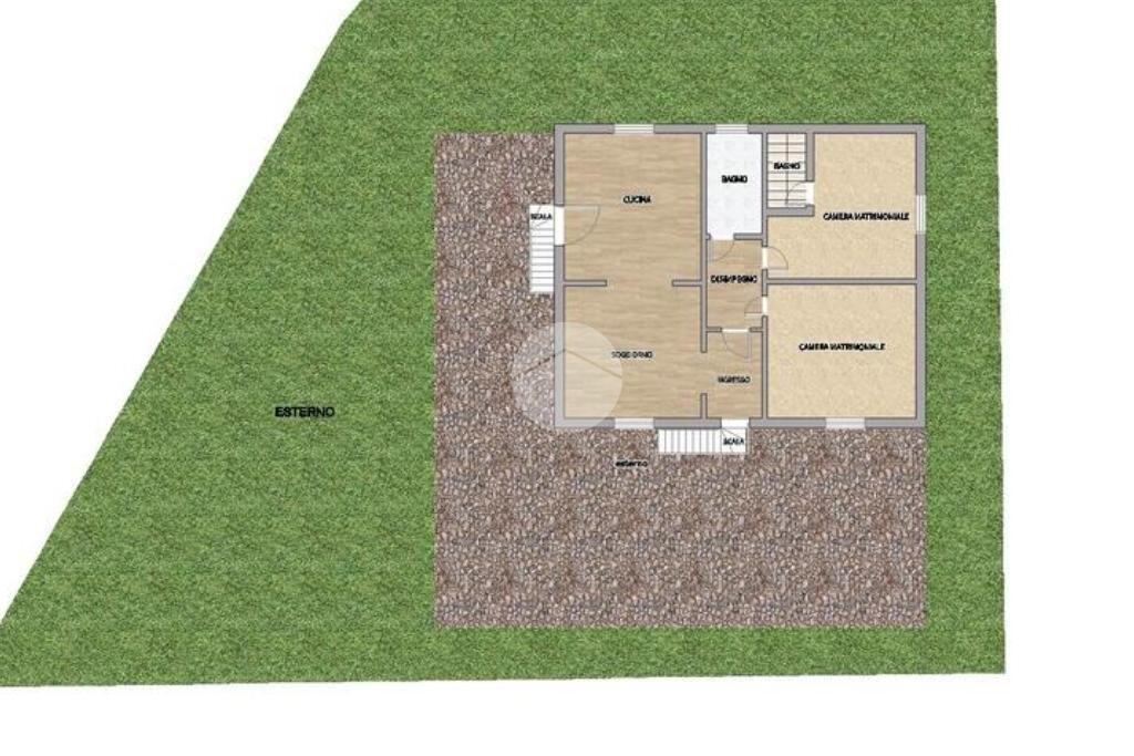 Casa indipendente Via santarcangelo bellaria, Santarcangelo di Romagna - planimetria 1