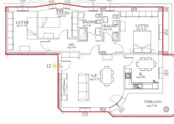 Four-room apartment Via Peschiera, Castelfranco Emilia - photo 10